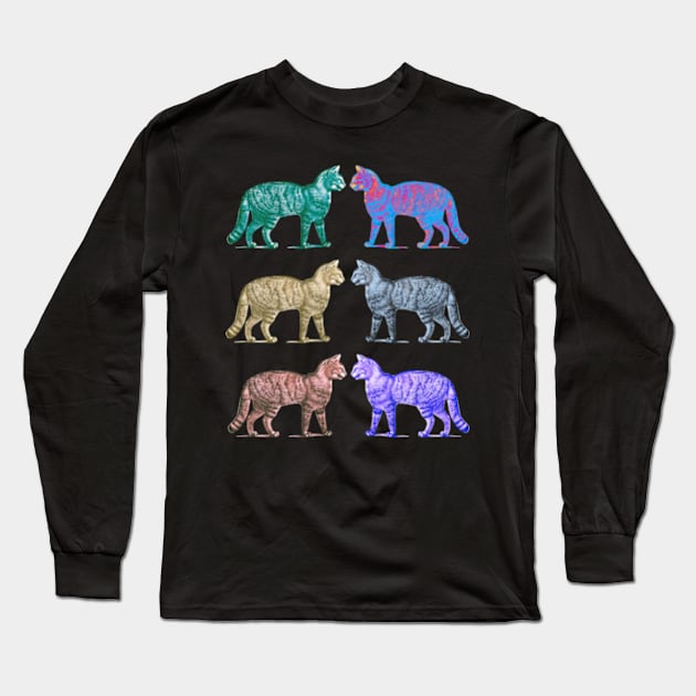 The Cat Spectrum Long Sleeve T-Shirt by Desert Owl Designs